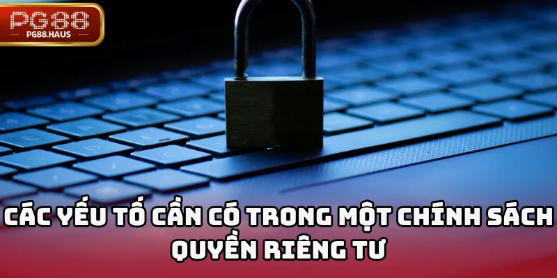 Các yếu tố cần có trong một chính sách quyền riêng tư