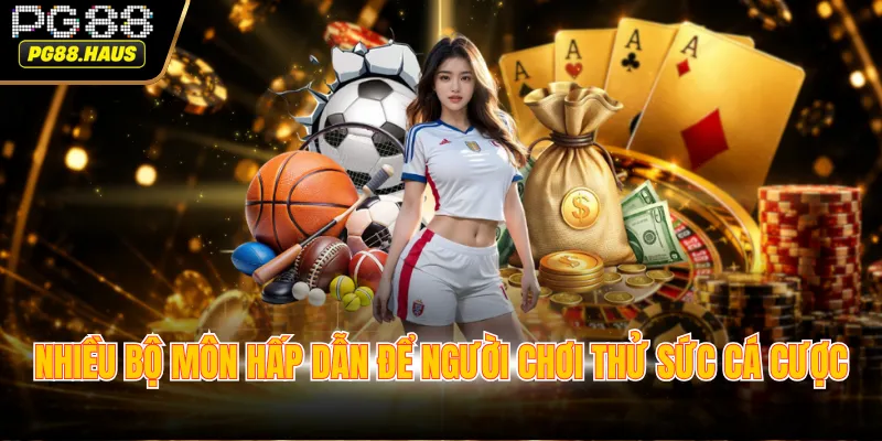 Nhiều bộ môn hấp dẫn để người chơi thử sức cá cược